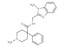 1-methyl-N-[(1-methyl-1H-benzimidazol-2-yl)methyl]-4-phenylpiperidine-4-carboxamide