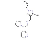N-[(1-allyl-3-methyl-1H-pyrazol-4-yl)methyl]-2-pyridin-3-yl-2-pyrrolidin-1-ylethanamine