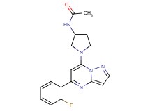 N-{1-[5-(2-fluorophenyl)pyrazolo[1,5-a]pyrimidin-7-yl]-3-pyrrolidinyl}acetamide