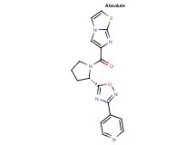 6-({(2S)-2-[3-(4-pyridinyl)-1,2,4-oxadiazol-5-yl]-1-pyrrolidinyl}carbonyl)imidazo[2,1-b][1,3]thiazole