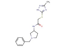 N-(1-benzylpyrrolidin-3-yl)-2-[(3-methyl-1H-1,2,4-triazol-5-yl)thio]acetamide