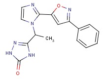 5-{1-[2-(3-phenylisoxazol-5-yl)-1H-imidazol-1-yl]ethyl}-2,4-dihydro-3H-1,2,4-triazol-3-one