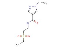 1-ethyl-N-[2-(ethylsulfonyl)ethyl]-1H-pyrazole-4-carboxamide