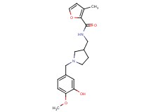N-{[1-(3-hydroxy-4-methoxybenzyl)pyrrolidin-3-yl]methyl}-3-methyl-2-furamide