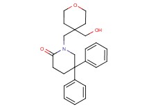 1-{[4-(hydroxymethyl)tetrahydro-2H-pyran-4-yl]methyl}-5,5-diphenylpiperidin-2-one