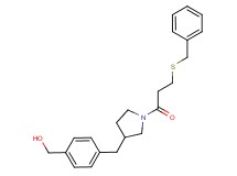 [4-({1-[3-(benzylthio)propanoyl]pyrrolidin-3-yl}methyl)phenyl]methanol