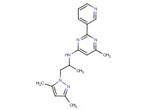 N-[2-(3,5-dimethyl-1H-pyrazol-1-yl)-1-methylethyl]-6-methyl-2-pyridin-3-ylpyrimidin-4-amine