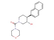 (3S*,4S*)-1-(morpholin-4-ylcarbonyl)-4-(2-naphthyl)piperidin-3-ol