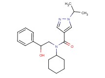 N-cyclohexyl-N-(2-hydroxy-2-phenylethyl)-1-isopropyl-1H-pyrazole-4-carboxamide