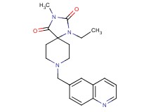 1-ethyl-3-methyl-8-(6-quinolinylmethyl)-1,3,8-triazaspiro[4.5]decane-2,4-dione