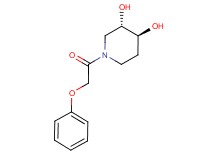 (3S*,4S*)-1-(phenoxyacetyl)piperidine-3,4-diol