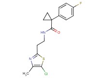 N-[2-(5-chloro-4-methyl-1,3-thiazol-2-yl)ethyl]-1-(4-fluorophenyl)cyclopropanecarboxamide