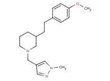 3-[2-(4-methoxyphenyl)ethyl]-1-[(1-methyl-1H-pyrazol-4-yl)methyl]piperidine