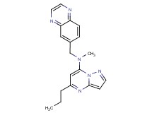 N-methyl-5-propyl-N-(6-quinoxalinylmethyl)pyrazolo[1,5-a]pyrimidin-7-amine
