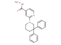 2-(3,3-diphenylpiperidin-1-yl)-N-methylisonicotinamide