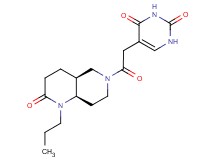 5-{2-oxo-2-[(4aS*,8aR*)-2-oxo-1-propyloctahydro-1,6-naphthyridin-6(2H)-yl]ethyl}pyrimidine-2,4(1H,3H)-dione