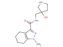 N-[(3-hydroxy-3-pyrrolidinyl)methyl]-1-methyl-4,5,6,7-tetrahydro-1H-indazole-3-carboxamide