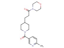 4-(3-{1-[(6-methyl-3-pyridinyl)carbonyl]-4-piperidinyl}propanoyl)morpholine