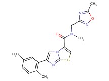 6-(2,5-dimethylphenyl)-N-methyl-N-[(5-methyl-1,2,4-oxadiazol-3-yl)methyl]imidazo[2,1-b][1,3]thiazole-3-carboxamide