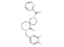 7-(3,4-difluorobenzyl)-2-(2-pyridinylcarbonyl)-2,7-diazaspiro[4.5]decan-6-one