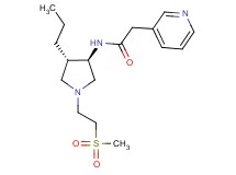 N-{rel-(3R,4S)-1-[2-(methylsulfonyl)ethyl]-4-propyl-3-pyrrolidinyl}-2-(3-pyridinyl)acetamide dihydrochloride