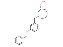 {4-[3-(pyridin-2-ylmethoxy)benzyl]-1,4-oxazepan-6-yl}methanol
