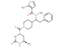 N,2-dimethyl-N-[1-(1-{[(4S*,6R*)-6-methyl-2-thioxohexahydro-4-pyrimidinyl]carbonyl}-4-piperidinyl)-2-phenylethyl]-3-furamide