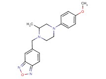5-{[4-(4-methoxyphenyl)-2-methyl-1-piperazinyl]methyl}-2,1,3-benzoxadiazole
