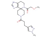 5-(methoxyacetyl)-1'-[3-(1-methyl-1H-pyrazol-4-yl)propanoyl]-1,5,6,7-tetrahydrospiro[imidazo[4,5-c]pyridine-4,4'-piperidine]