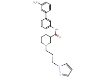 N-(3'-methyl-3-biphenylyl)-1-[3-(1H-pyrazol-1-yl)propyl]-3-piperidinecarboxamide