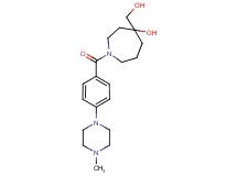 4-(hydroxymethyl)-1-[4-(4-methylpiperazin-1-yl)benzoyl]azepan-4-ol