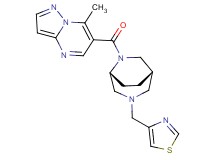 7-methyl-6-{[(1S*,5R*)-3-(1,3-thiazol-4-ylmethyl)-3,6-diazabicyclo[3.2.2]non-6-yl]carbonyl}pyrazolo[1,5-a]pyrimidine
