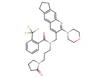 N-{[2-(4-morpholinyl)-7,8-dihydro-6H-cyclopenta[g]quinolin-3-yl]methyl}-N-[3-(2-oxo-1-pyrrolidinyl)propyl]-2-(trifluoromethyl)benzamide