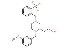2-{1-(3-methoxybenzyl)-4-[2-(trifluoromethyl)benzyl]-2-piperazinyl}ethanol