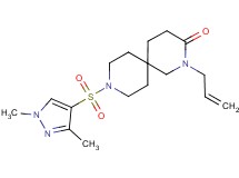 2-allyl-9-[(1,3-dimethyl-1H-pyrazol-4-yl)sulfonyl]-2,9-diazaspiro[5.5]undecan-3-one