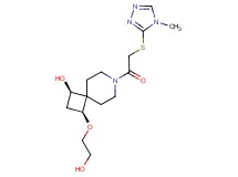 (1R*,3S*)-3-(2-hydroxyethoxy)-7-{[(4-methyl-4H-1,2,4-triazol-3-yl)thio]acetyl}-7-azaspiro[3.5]nonan-1-ol