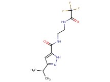 3-isopropyl-N-{2-[(trifluoroacetyl)amino]ethyl}-1H-pyrazole-5-carboxamide