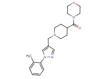 4-[(1-{[1-(2-methylphenyl)-1H-pyrazol-4-yl]methyl}piperidin-4-yl)carbonyl]morpholine