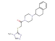 1-{[(4-methyl-4H-1,2,4-triazol-3-yl)thio]acetyl}-4-(1,2,3,4-tetrahydro-2-naphthalenyl)piperazine