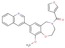 4-(3-furoyl)-9-methoxy-7-(3-quinolinyl)-2,3,4,5-tetrahydro-1,4-benzoxazepine