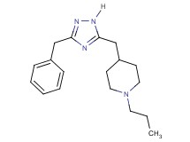 4-[(3-benzyl-1H-1,2,4-triazol-5-yl)methyl]-1-propylpiperidine