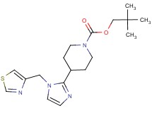 2,2-dimethylpropyl 4-[1-(1,3-thiazol-4-ylmethyl)-1H-imidazol-2-yl]-1-piperidinecarboxylate