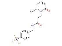 3-(6-methyl-2-oxopyridin-1(2H)-yl)-N-[4-(trifluoromethyl)benzyl]propanamide