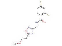 2,4-difluoro-N-{[5-(2-methoxyethyl)-1,2,4-oxadiazol-3-yl]methyl}benzamide