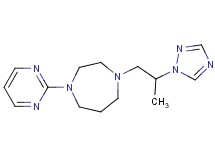 1-(2-pyrimidinyl)-4-[2-(1H-1,2,4-triazol-1-yl)propyl]-1,4-diazepane bis(trifluoroacetate)