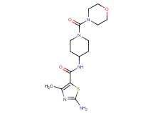 2-amino-4-methyl-N-[1-(morpholin-4-ylcarbonyl)piperidin-4-yl]-1,3-thiazole-5-carboxamide