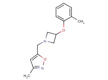 3-methyl-5-{[3-(2-methylphenoxy)azetidin-1-yl]methyl}isoxazole