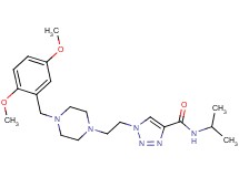 1-{2-[4-(2,5-dimethoxybenzyl)-1-piperazinyl]ethyl}-N-isopropyl-1H-1,2,3-triazole-4-carboxamide