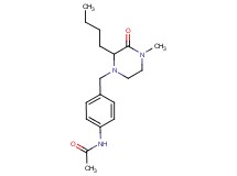 N-{4-[(2-butyl-4-methyl-3-oxopiperazin-1-yl)methyl]phenyl}acetamide