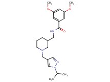 N-({1-[(1-isopropyl-1H-pyrazol-4-yl)methyl]-3-piperidinyl}methyl)-3,5-dimethoxybenzamide